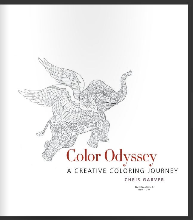 Color Odyssey A Creative Coloring Journey Book by Chris Garver East